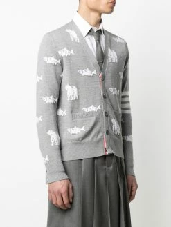 Thom Browne Animal Icon knitted cardigan cardigans of men 7 Thom Browne Animal Icon knitted cardigan