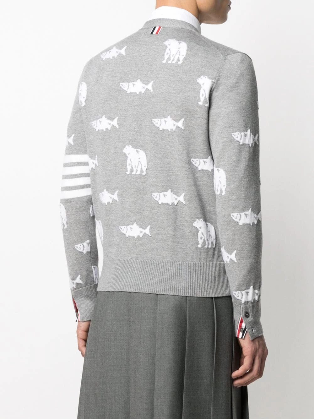 Thom Browne Animal Icon knitted cardigan cardigans of men 4 Thom Browne Animal Icon knitted cardigan