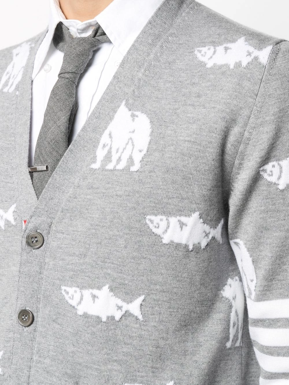 Thom Browne Animal Icon knitted cardigan cardigans of men 5 Thom Browne Animal Icon knitted cardigan