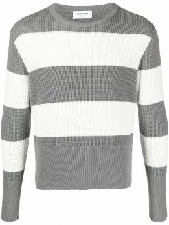 Thom Browne two-tone striped jumper