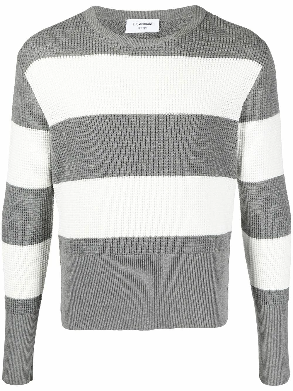 Thom Browne Two tone striped jumper knitted sweaters of men 1 Thom Browne two-tone striped jumper