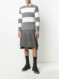 Thom Browne two-tone striped jumper