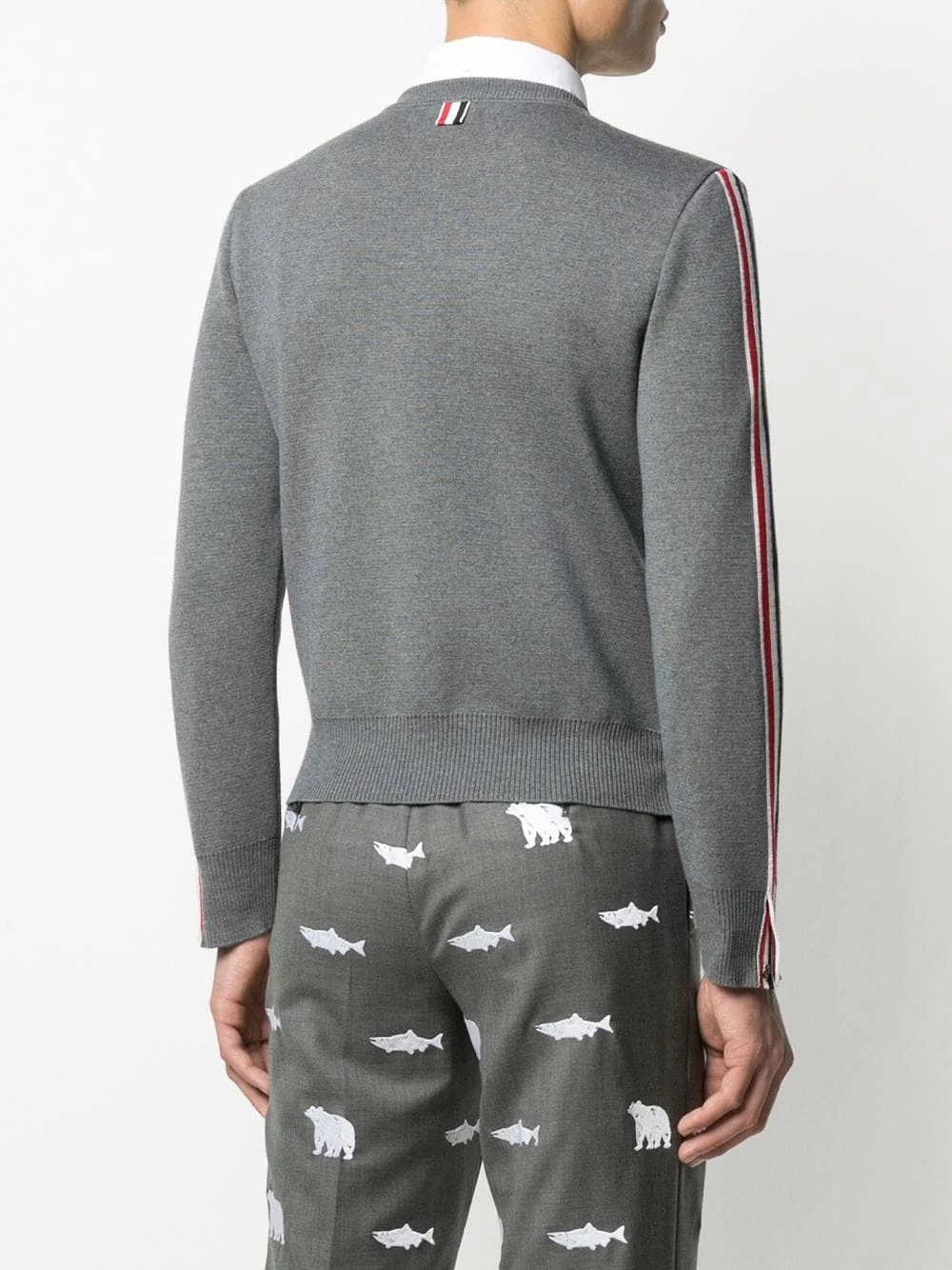 Thom Browne Striped merino wool jumper knitted sweaters of men 4 Thom Browne striped merino wool jumper