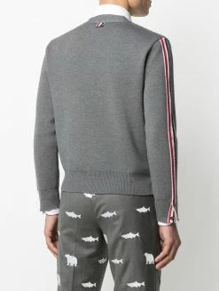 Thom Browne Stripe detailed wool cardigan cardigans of men 8 Thom Browne stripe-detailed wool cardigan