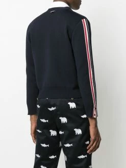 Thom Browne striped merino wool cardigan