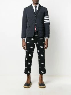 Thom Browne striped merino wool cardigan