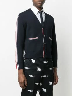 Thom Browne striped merino wool cardigan