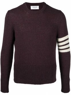 Thom Browne 4-Bar motif chunky-knit jumper