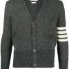 Thom Browne 4-Bar motif knitted cardigan