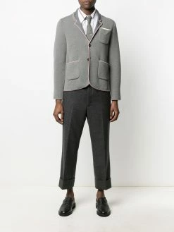 Thom Browne RWB stripe trim jacket