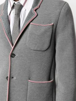 Thom Browne RWB stripe trim jacket