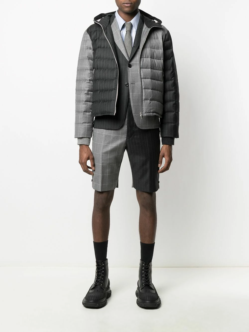 Thom Browne Panelled puffer jacket down jackets of men 2 Thom Browne panelled puffer jacket