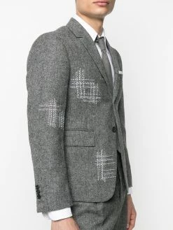 Thom Browne Contrast stitch single breasted blazer jacket blazers of men 9 Thom Browne contrast-stitch single-breasted blazer jacket