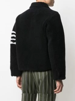 Thom Browne 4-Bar motif zip-up jacket
