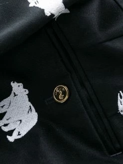 Thom Browne embroidered animal trousers