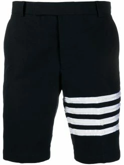 Thom Browne 4-bar detail chino shorts