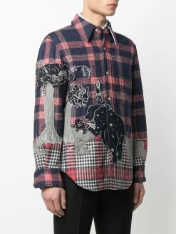 Thom Browne Embroidered bear shirt jacket shirt jackets of men 7 Thom Browne embroidered bear shirt jacket