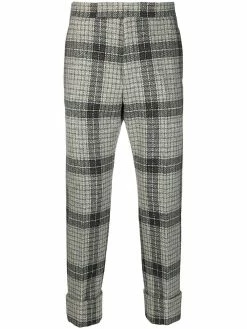 Thom Browne checked pleated skirt