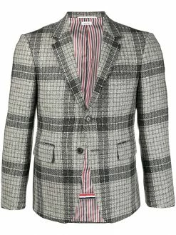 Thom Browne checked wool suit jacket
