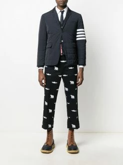 Thom Browne 4-Bar motif padded blazer