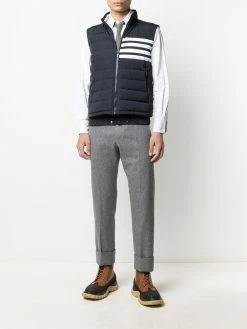 Thom Browne 4-Bar motif puffer gilet