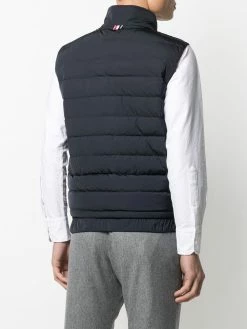 Thom Browne 4 Bar motif puffer gilet waistcoats & gilets of men 9 Thom Browne 4-Bar motif puffer gilet