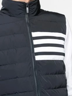 Thom Browne 4 Bar motif puffer gilet waistcoats & gilets of men 10 Thom Browne 4-Bar motif puffer gilet