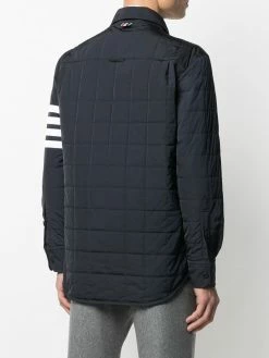 Thom Browne 4-Bar stripe padded shirt jacket