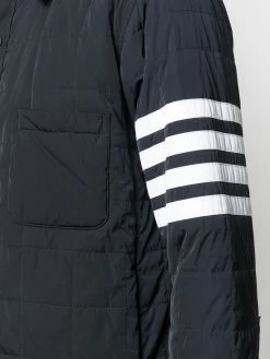 Thom Browne 4-Bar stripe padded shirt jacket