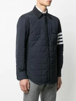 Thom Browne 4-Bar stripe padded shirt jacket