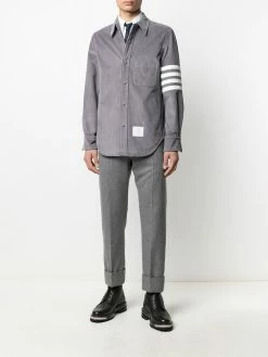 Thom Browne 4-Bar motif buttoned shirt