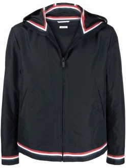 Thom Browne RWB-stripe hooded jacket