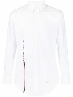 Thom Browne embroidered RWB stripe shirt