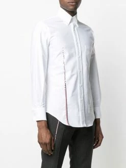 Thom Browne embroidered RWB stripe shirt