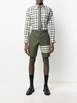 Thom Browne check-print buttoned shirt
