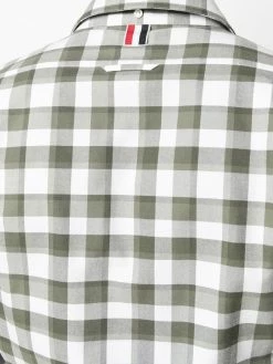 Thom Browne check-print buttoned shirt