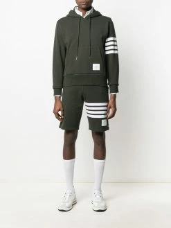 Thom Browne 4-Bar stripe cotton hoodie
