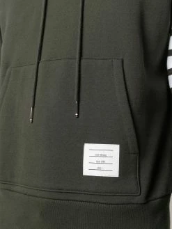 Thom Browne 4-Bar stripe cotton hoodie