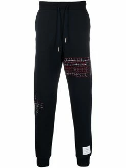 Thom Browne embroidered track pants