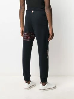Thom Browne embroidered track pants