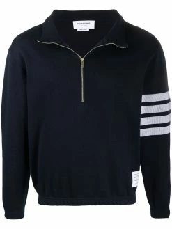 Thom Browne striped-sleeve jumper