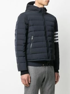 Thom Browne 4-Bar stripe padded jacket