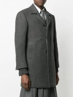 Thom Browne twill cashmere overcoat