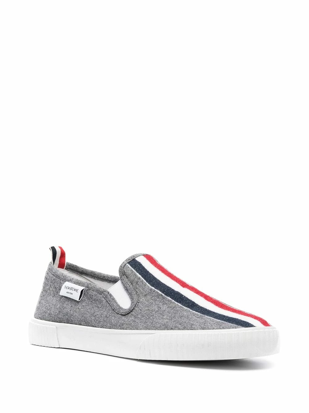 Thom Browne Grosgrain trim low top sneakers slip-on of men 2 Thom Browne grosgrain trim low-top sneakers