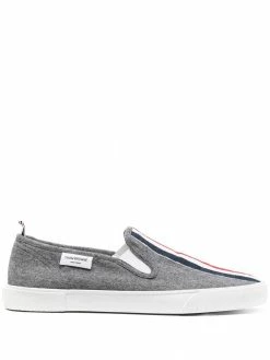 Thom Browne grosgrain trim low-top sneakers