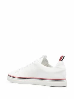 Thom Browne grosgrain-trimmed canvas sneakers
