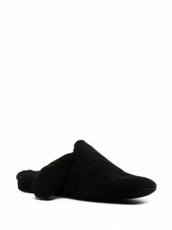Thom Browne stitched suede slippers