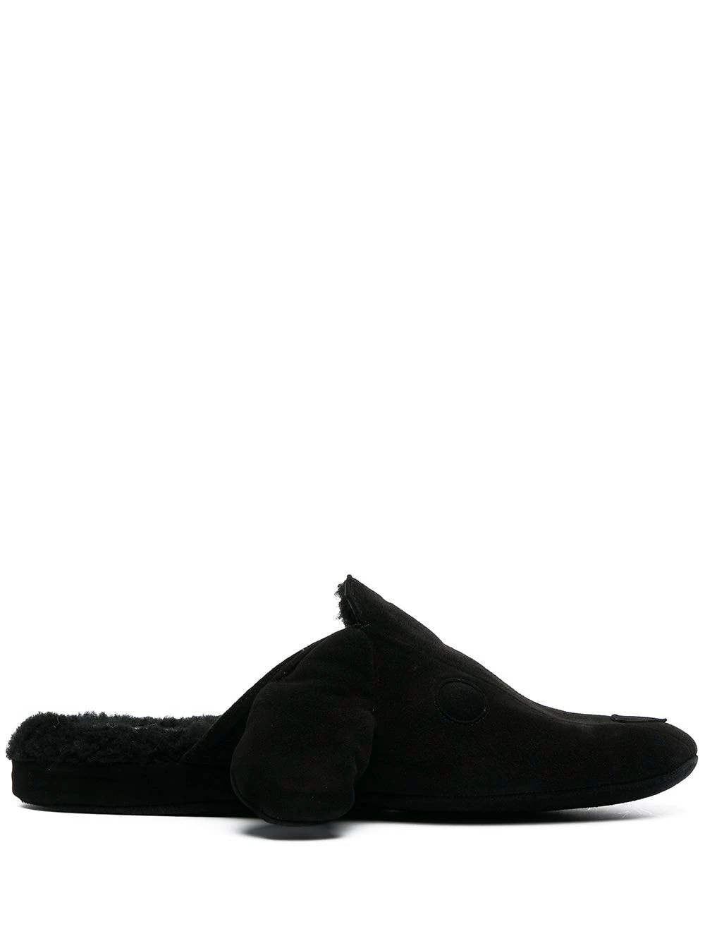 Thom Browne Stitched suede slippers of men 1 Thom Browne stitched suede slippers