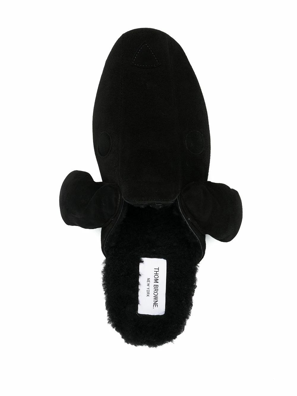 Thom Browne Stitched suede slippers of men 4 Thom Browne stitched suede slippers