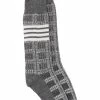 Thom Browne 4-Bar checked socks